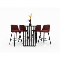 Table Haute ALEXANDRA Rouge ( Emarty)
