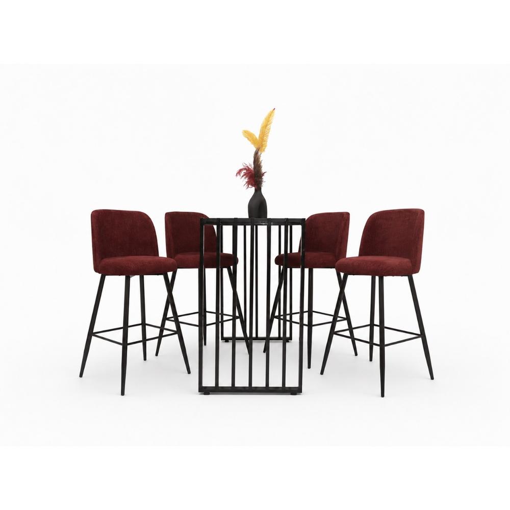 Table Haute ALEXANDRA Rouge ( Emarty)