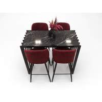Table Haute ALEXANDRA Rouge ( Emarty)