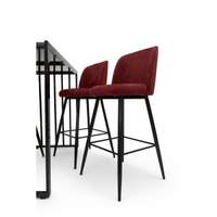 Table Haute ALEXANDRA Rouge ( Emarty)