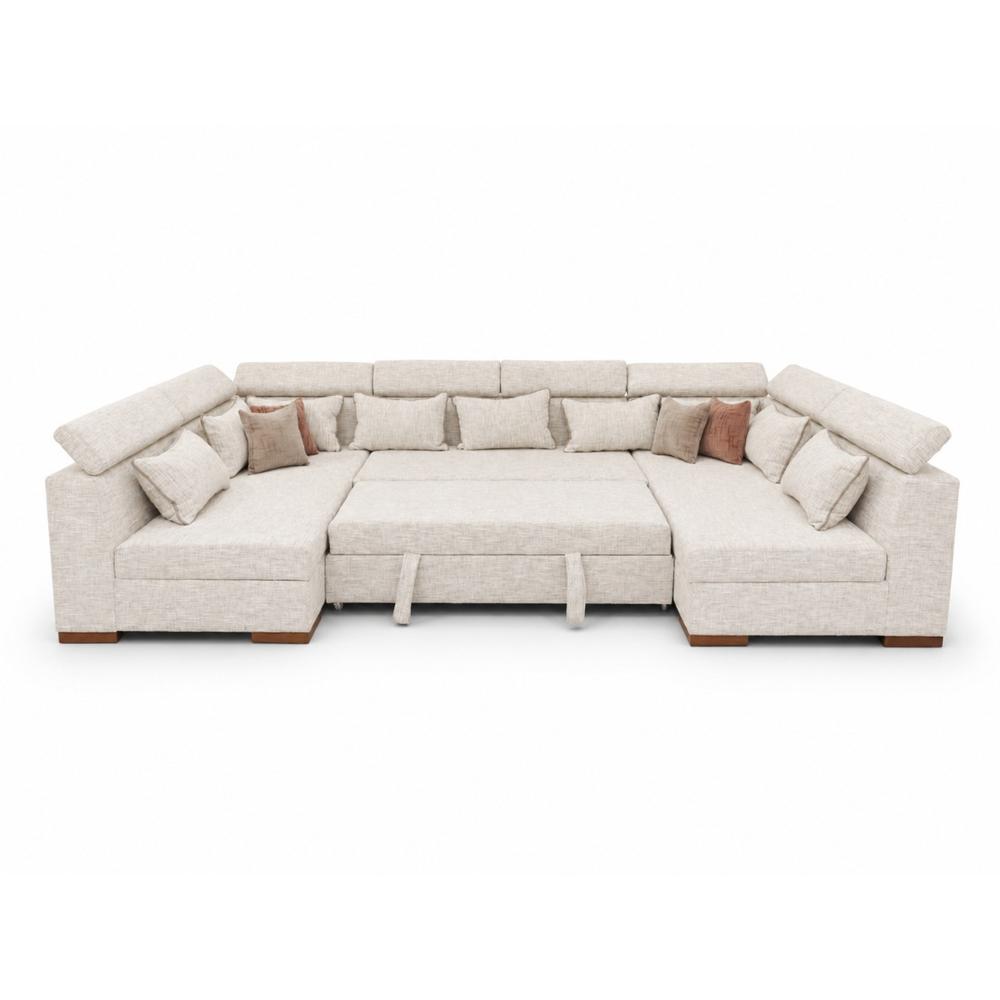 Séjour KARIZMA – Forme U Beige Clair ( Luxor )