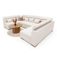 Séjour KARIZMA – Forme U Beige Clair ( Luxor )