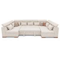 Séjour KARIZMA – Forme U Beige Clair ( Luxor )