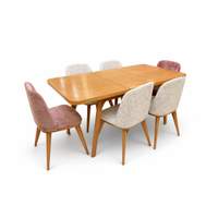 Table extensible avec 6 chaises