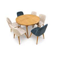 Table extensible avec 6 chaises
