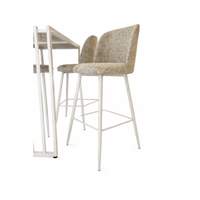 Table Haute ALEXANDRA Blanc + Bleu Clair