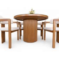 Table PHENIX avec 4Chaises beige