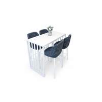 Table Haute ALEXANDRA Bleu ( COCO)