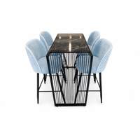 Table Haute ALEXANDRA Bleu Ciel ( Triode)