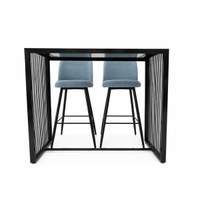 Table Haute ALEXANDRA Bleu Ciel ( Triode)