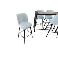 Table Haute ALEXANDRA Bleu Ciel ( Triode)