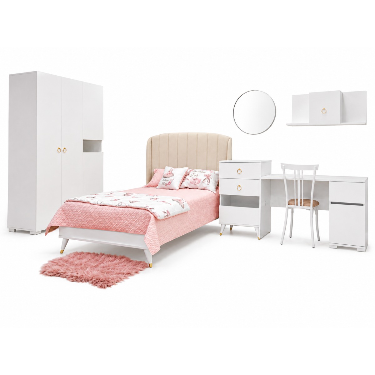 chambre ROSA blac et beige