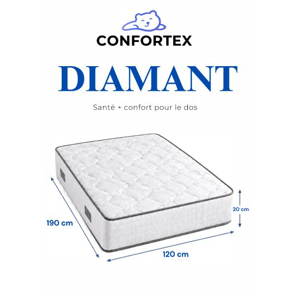 MATELAS DIAMANT 1.20m/1.90m