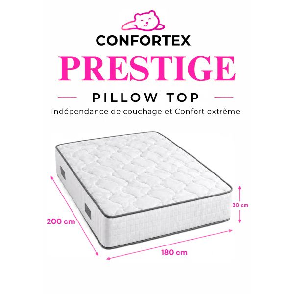Matelas Prestige Pillow Top  2 m× 1.80 m 