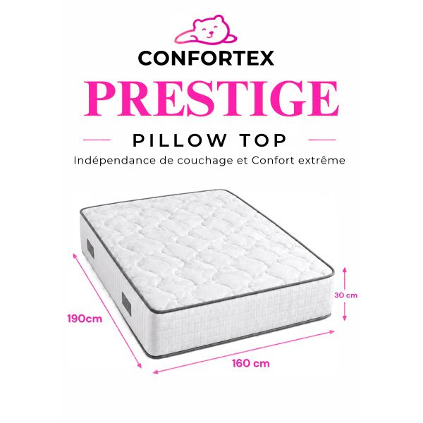 Matelas Prestige Pillow Top  1.90 m× 1.60 m 
