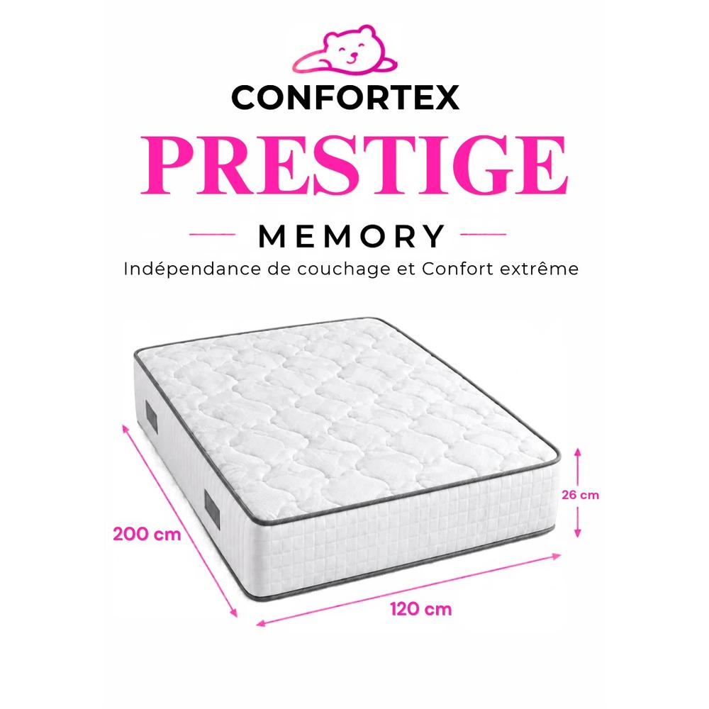 Matelas Prestige memory 1.20 m× 2 m