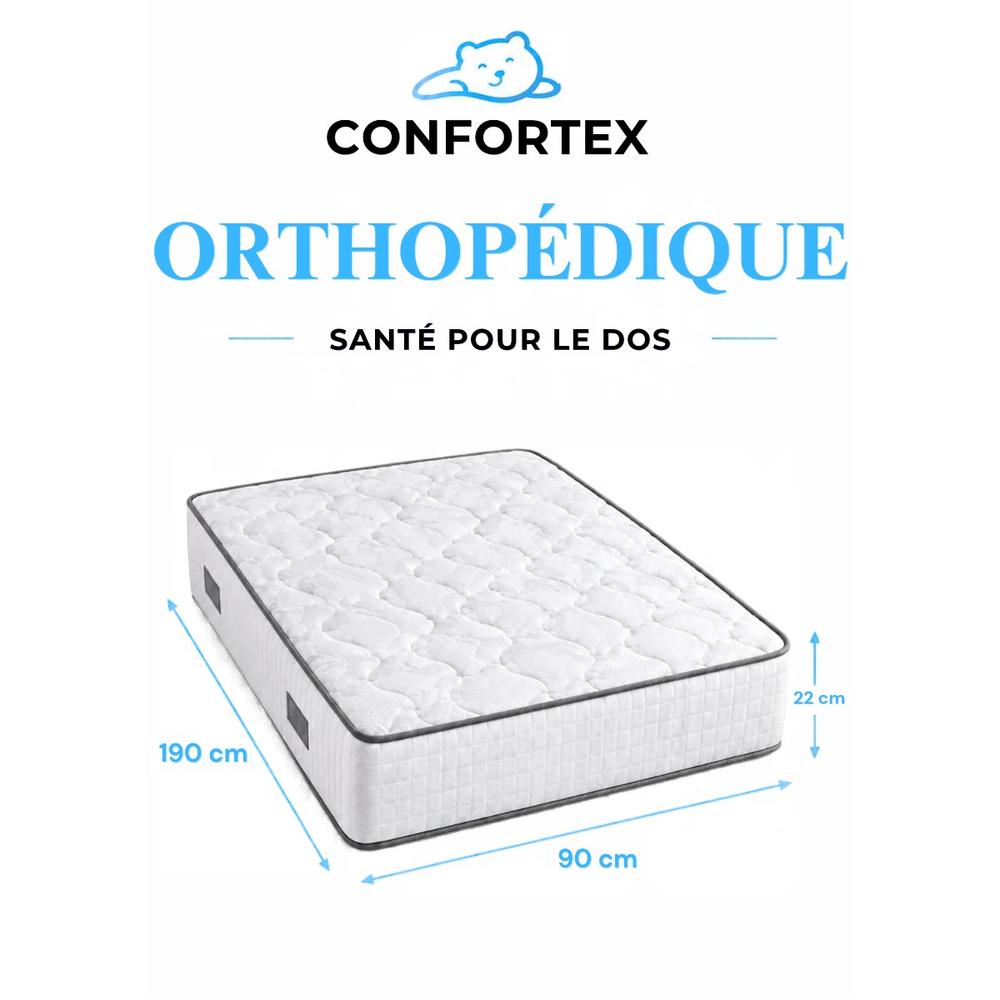 Matelas orthopédique 90cm × 1.90 m