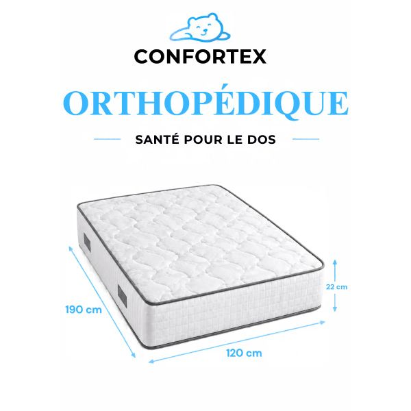 Matelas Orthopédique 1.20 m - 1.90 m