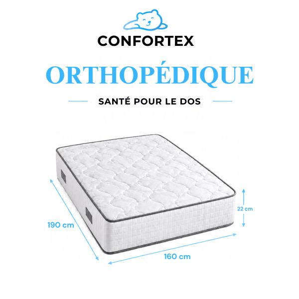 Matelas Orthopédique 1.60 m - 1.90 m