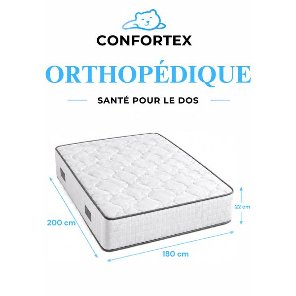 Matelas Orthopédique 1.80 m - 2 m