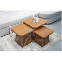Table basse pyramide carrees 3PCS