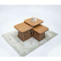 Table basse pyramide carrees 3PCS