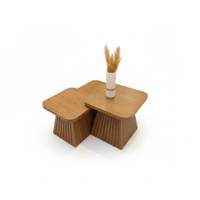Table basse pyramide carrees 3PCS