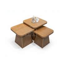 Table basse pyramide carrees 3PCS
