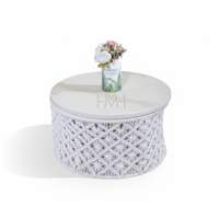 Table basse macramé