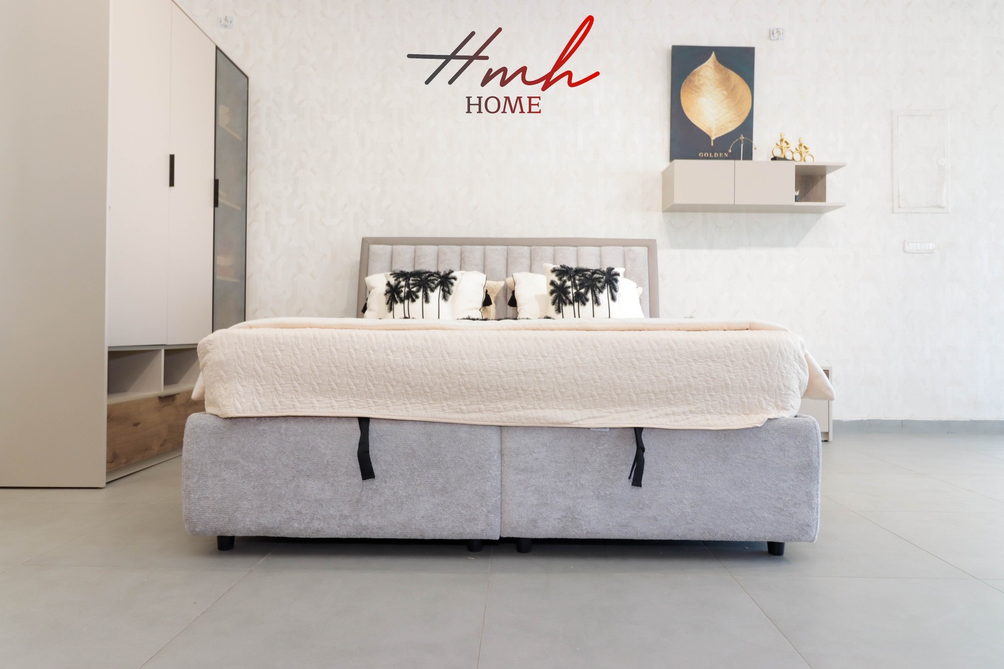 lit avec coffre- modele panneaux - metalique