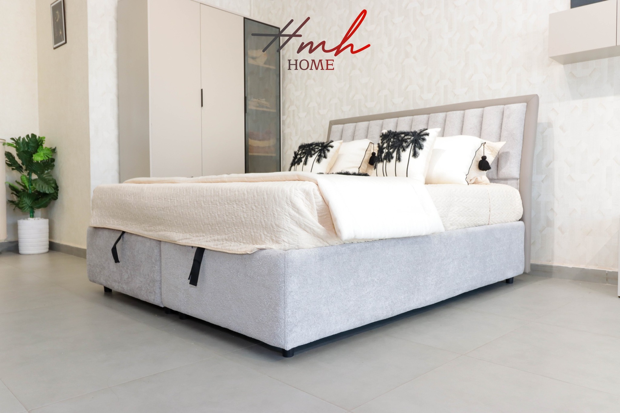 lit avec coffre- modele panneaux - metalique - Image 4